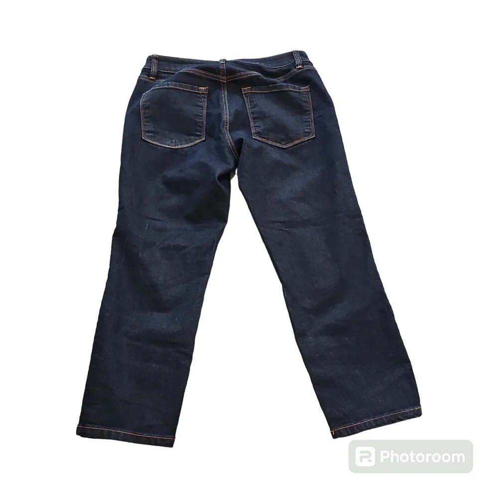 Loft Womens Blue Cropped Ann Taylor Low Rise‎ Curvy Denim Jeans Size 28/6